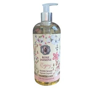 La Florentina Rose Jasmine Hand Wash • 16.9 oz • Made in Italy • New